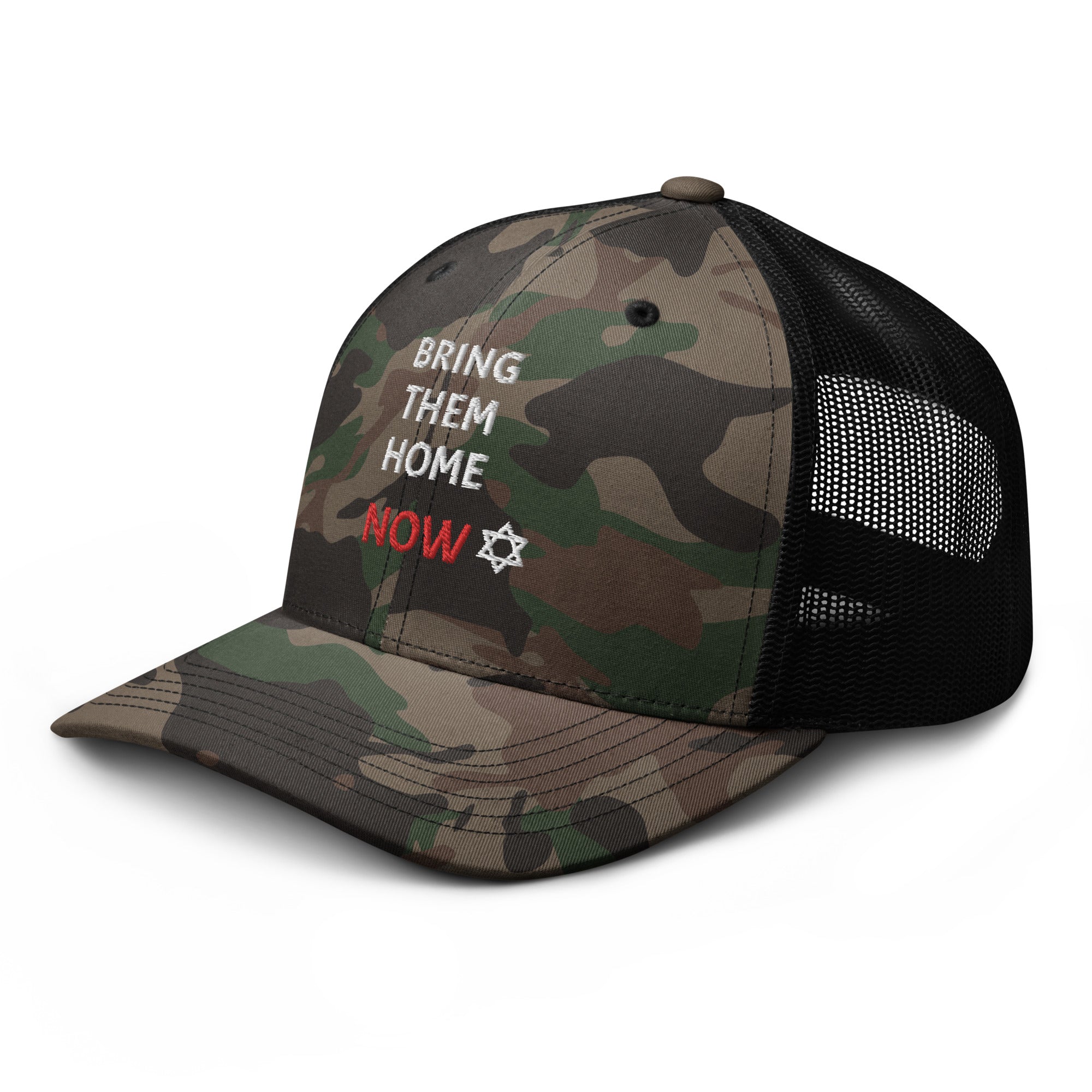 Bring Them Home Now - Camouflage trucker hat