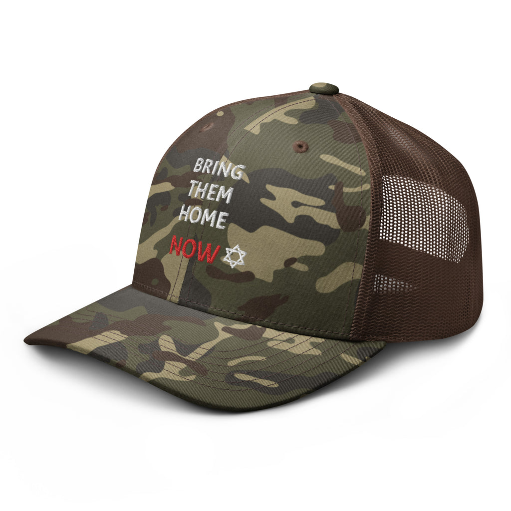 Bring Them Home Now - Camouflage trucker hat