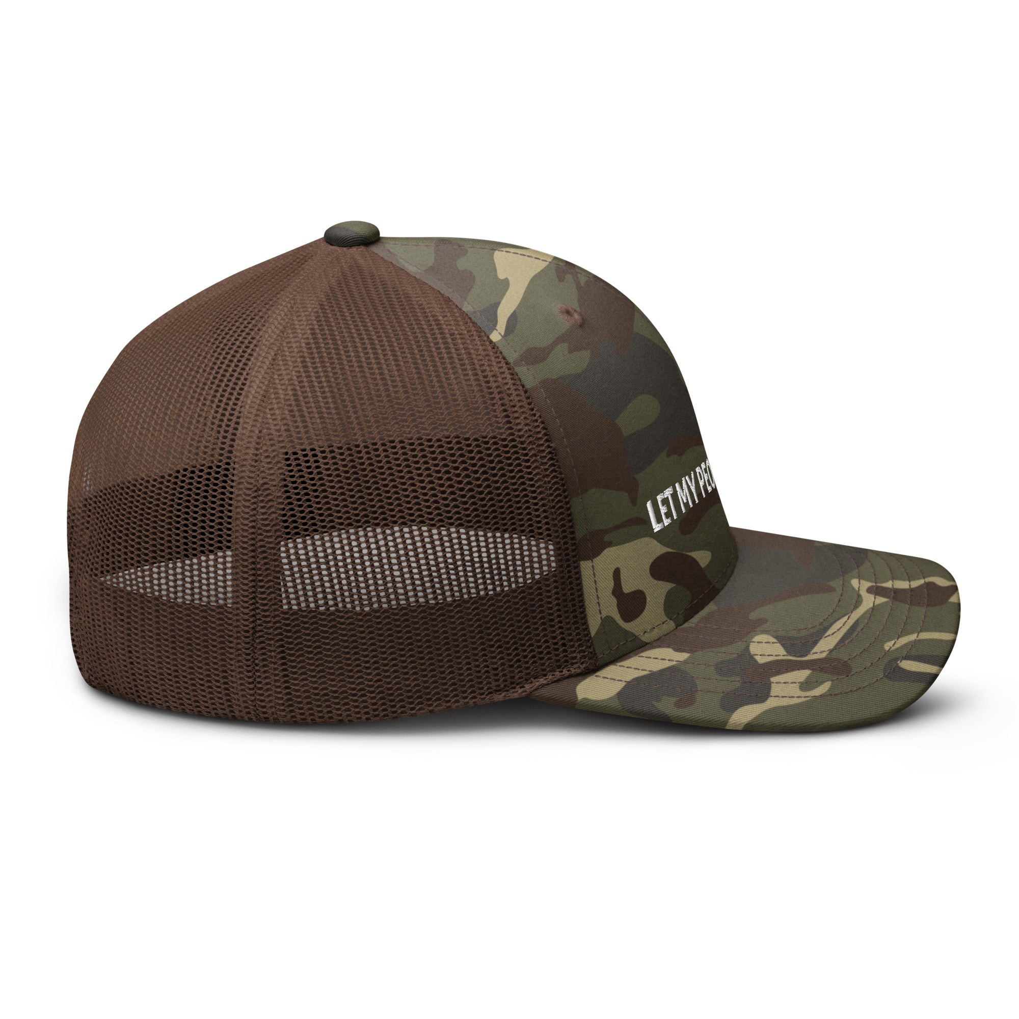 Let My People Go Camouflage trucker hat
