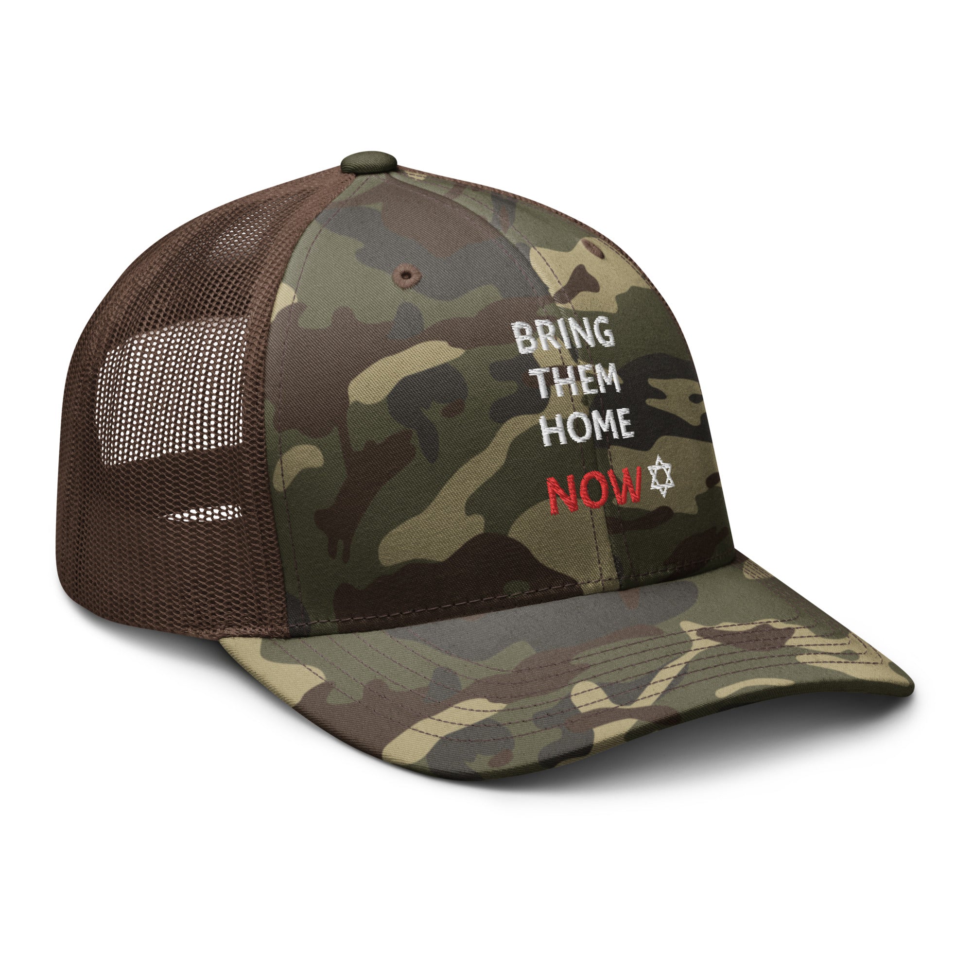 Bring Them Home Now - Camouflage trucker hat