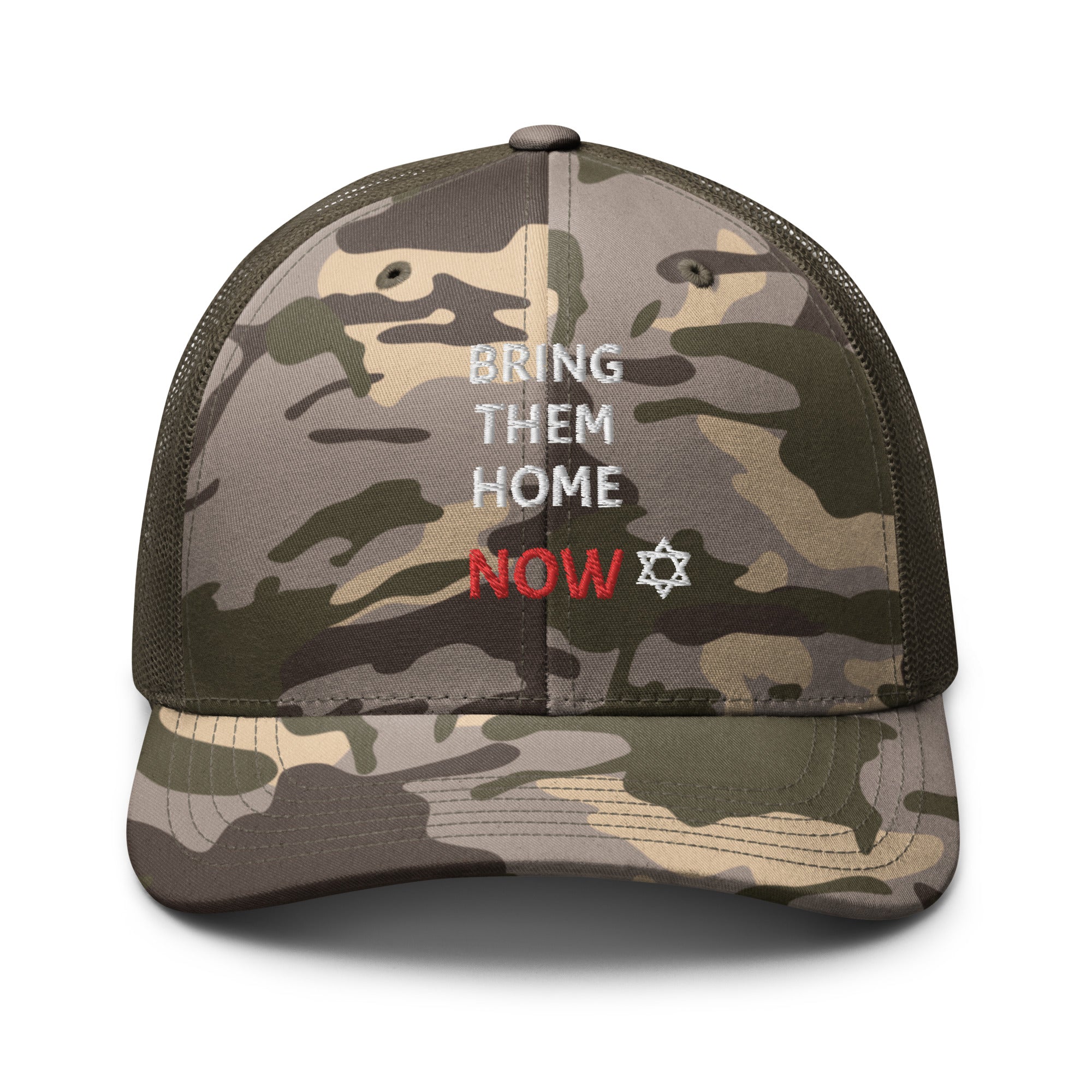 Bring Them Home Now - Camouflage trucker hat