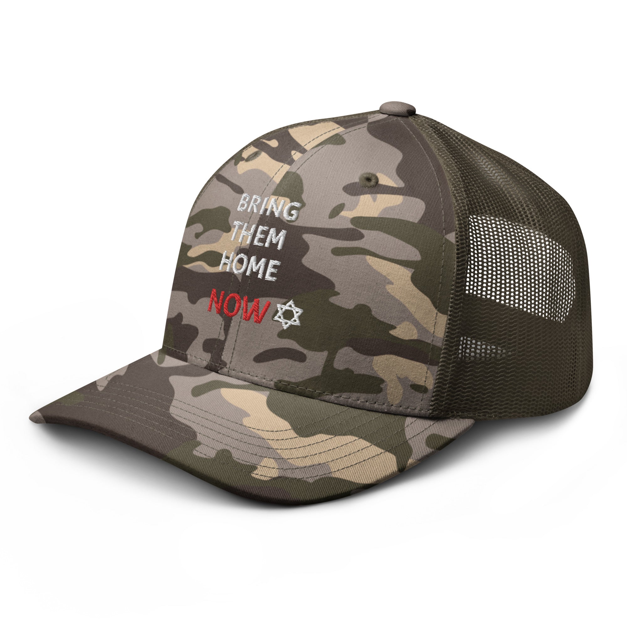 Bring Them Home Now - Camouflage trucker hat