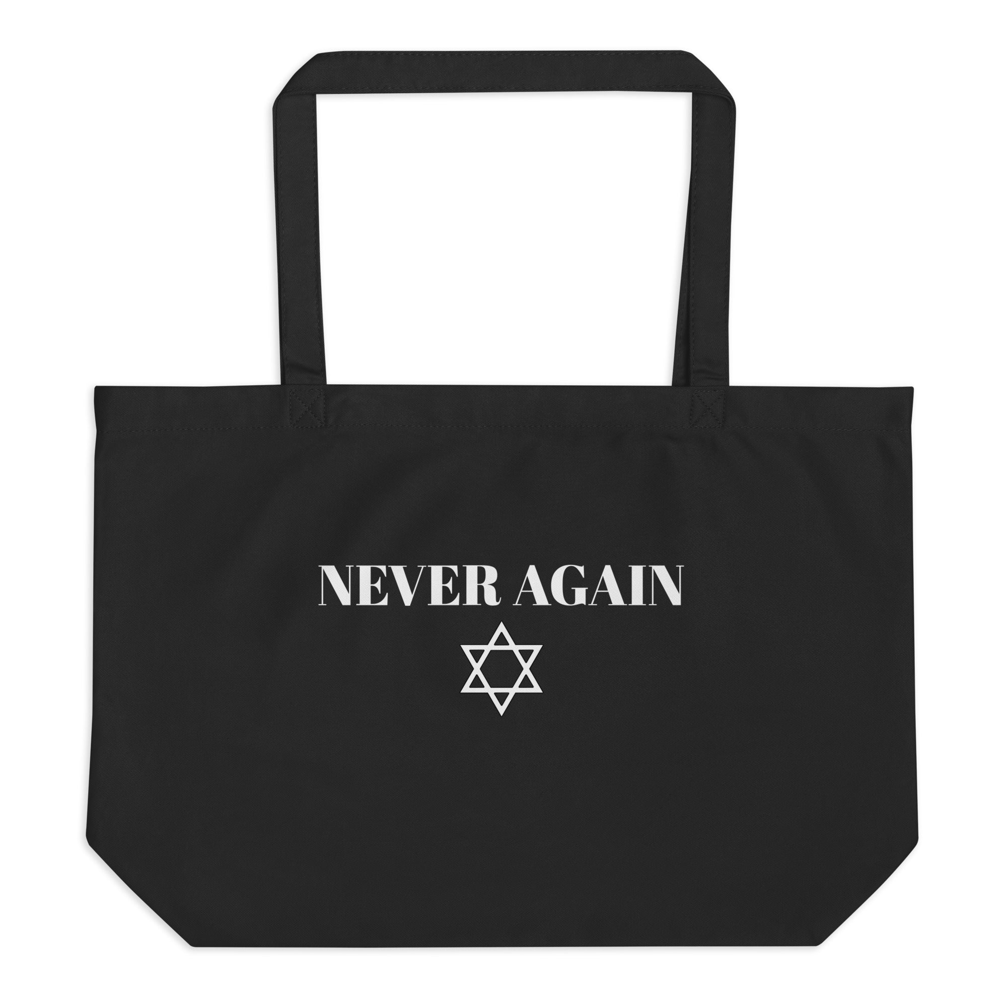 Never Again - Large organic tote bag
