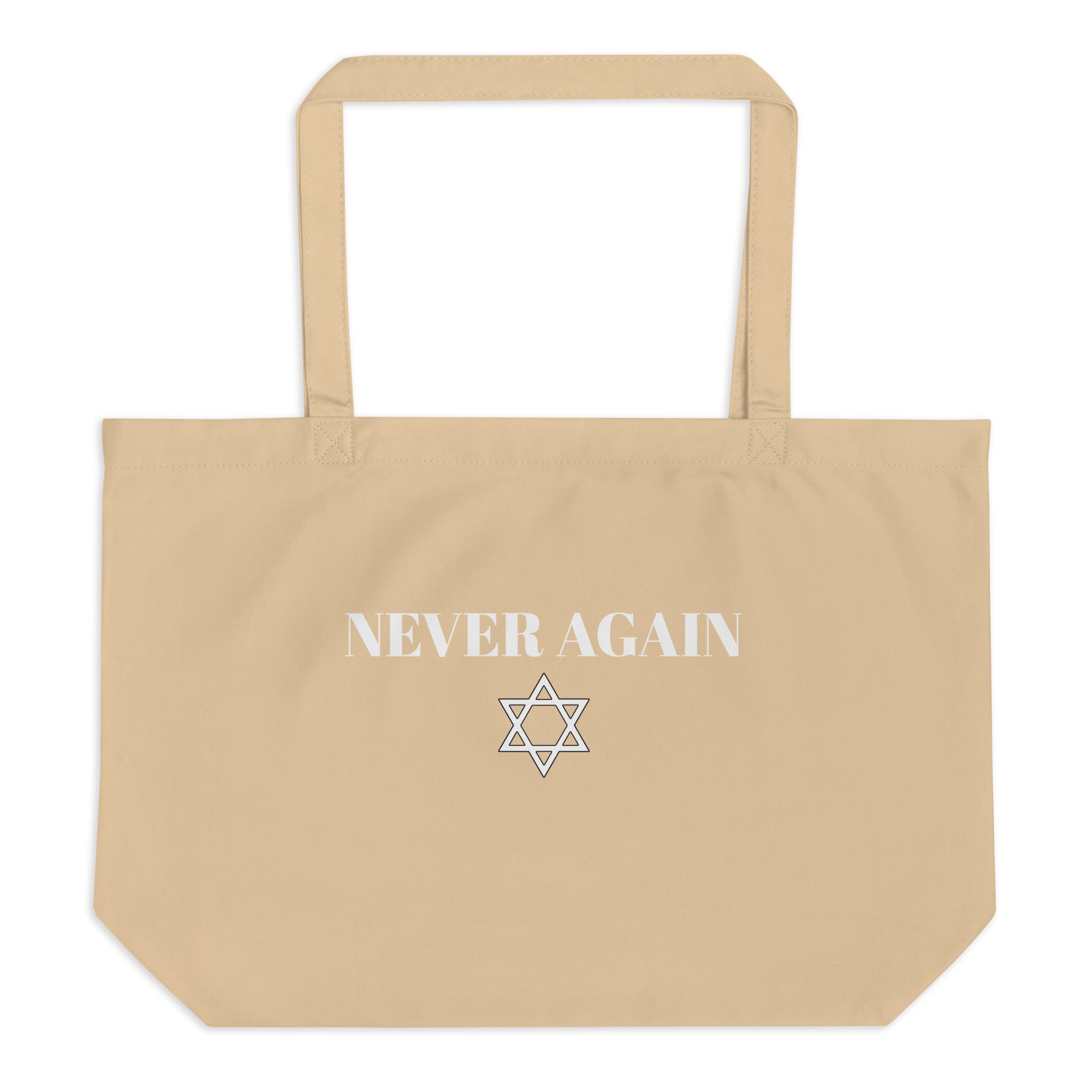Never Again - Large organic tote bag