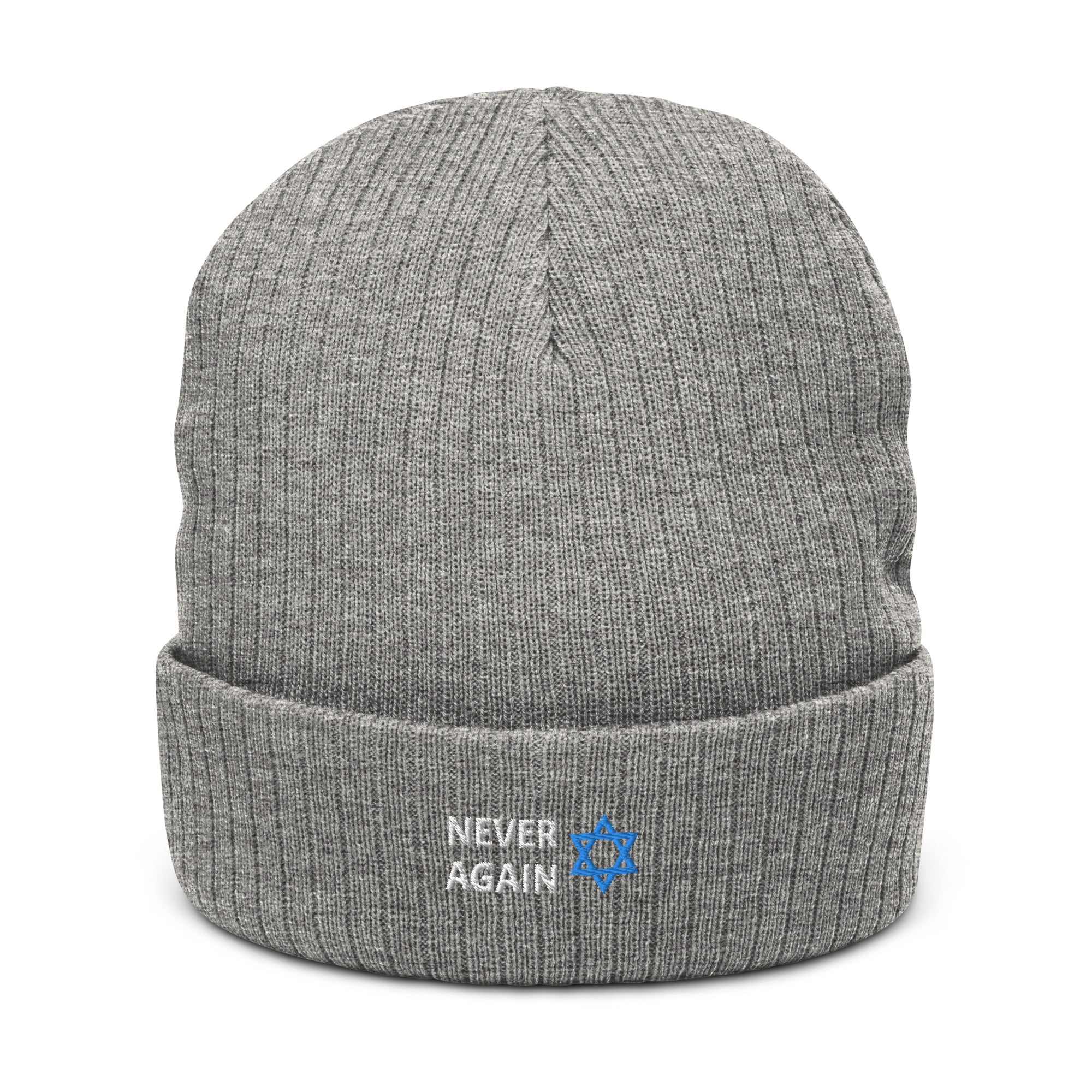 Never Again - Ribbed knit beanie