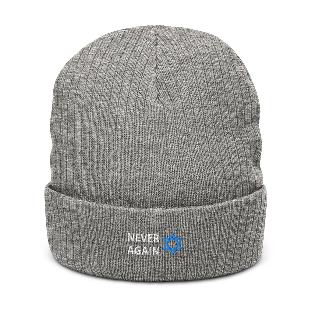 Never Again - Ribbed knit beanie