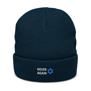 Never Again - Ribbed knit beanie