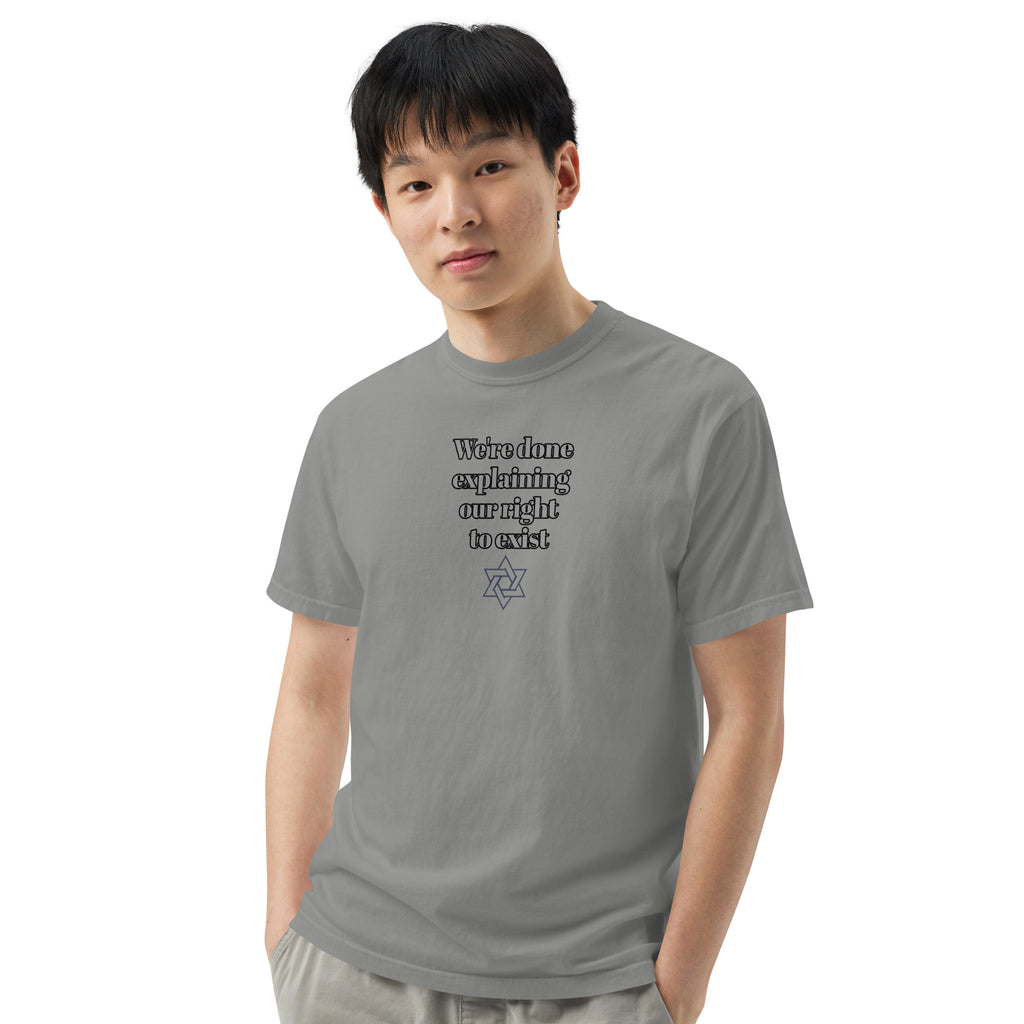 We're done heavyweight tee