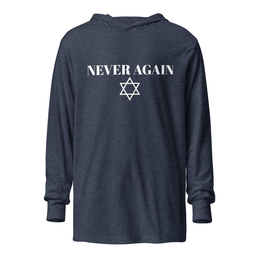 Never Again - Hooded long-sleeve tee