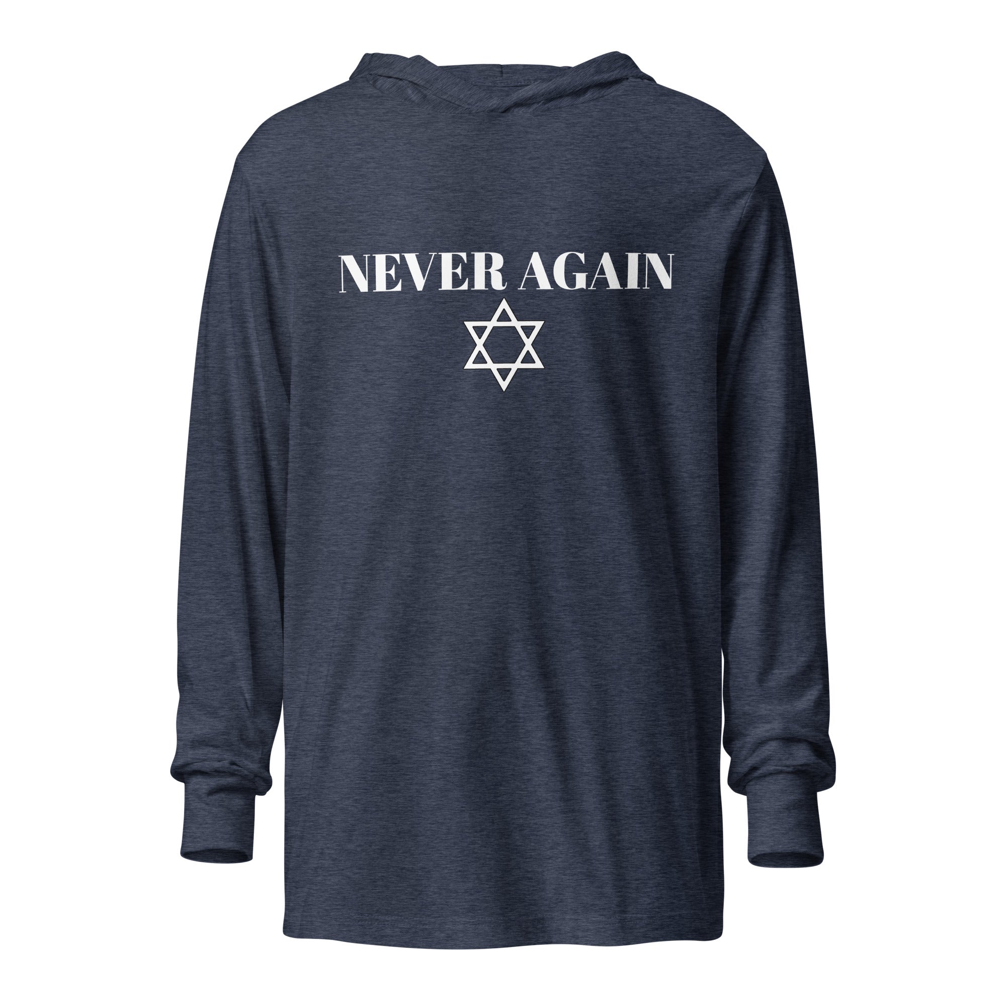 Never Again - Hooded long-sleeve tee