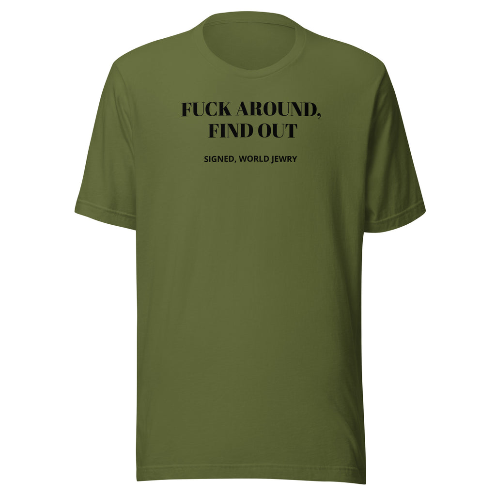 FAFO Unisex t-shirt with proceeds to the IDF