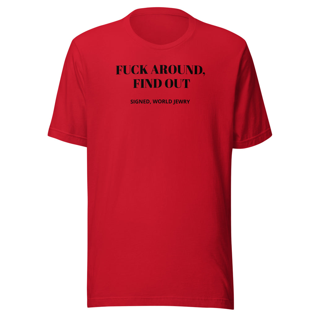FAFO Unisex t-shirt with proceeds to the IDF